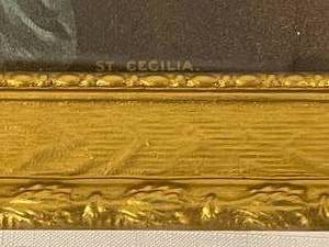 lot 391 image: Vintage St Cecilia Framed Print
