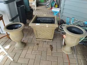 Three Large Planters
