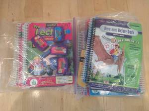 Leap Frog Baby Little Touch LeapPad with Electronic Reader Books and Cartridges