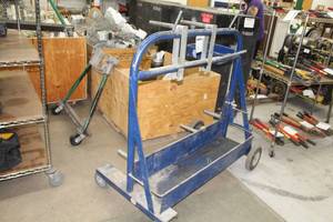 lot 458 image: Metal Industrial Cart 4-wheel