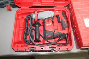 lot 415 image: Milwaukee 5263-20 58 Rotary Hammer  with Plastic Case