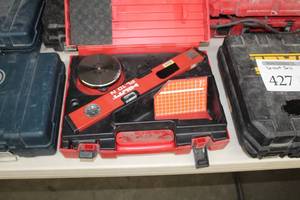 lot 424 image: Hilti PL 10 N 4.5V Cordless Rotary Laser Level  with Plastic Case