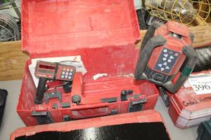 lot 400 image: Hilti PR 25 4.5V Cordless Rotating Laser Level  with Plastic Case
