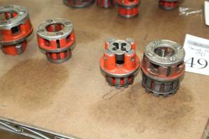 lot 498 image: Lot of (4) Ridgid Pipe Thread Heads  - 12, 12, 34, 1
