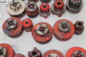 lot 510 image: Lot of (5) Ridgid Pipe Thread Heads  - All 38