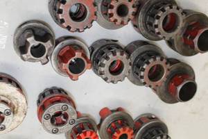 lot 508 image: Lot of (5) Ridgid Pipe Thread Heads  - 12, 34, 34, 1, 1-14