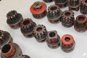 lot 505 image: Lot of (5) Ridgid Pipe Thread Heads  - 12, 34, 34, 1, 1-14