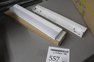 lot 557 image: Lot of (3) Kichler 13WT5 2700K Fluorescent Tube Light Fixtures (in box)