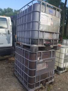 Lot of (2) Pallet size Storage binscontainers (empty)