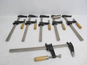lot 49 image: Group of 12 Ratchet F Clamps