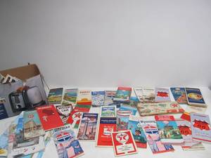 lot 60 image: Large Lot of Assorted Vintage Maps - Service Station etc