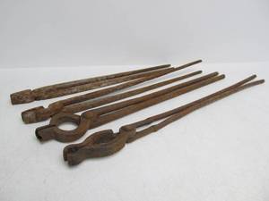 lot 175 image: Antique Iron Blacksmith Tools