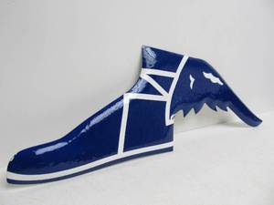 lot 177 image: Vintage GOODYEAR TIRES Winged Foot Porcelain GasService Station Sign