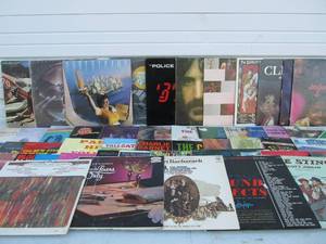 lot 19 image: Lot of Approx 50 Vintage Vinyl Records #3 - Mostly Rock & Pop 