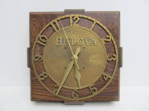 lot 97 image: Original Vintage 1950s Era BULOVA Jewelry Watch Store Display Advertising Clock