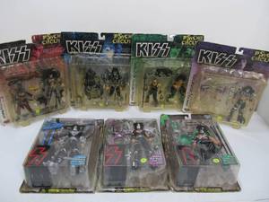 lot 133 image: Lot of 7 McFarlane KISS Action Figures
