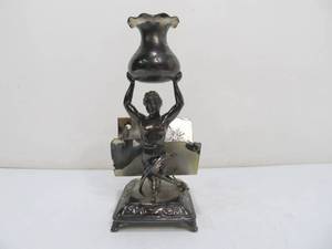 lot 26 image: Antique Silver Plated PAIRPOINT Figural Letter Holder