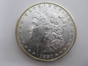 lot 237 image: 1880 S Uncirculated Morgan Silver Dollar