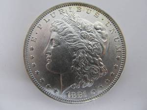lot 238 image: 1881 O Uncirculated Morgan Silver Dollar