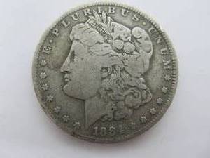 lot 249 image: 1884 CC Morgan Silver Dollar - VG