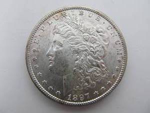 lot 250 image: 1897 S Uncirculated Morgan Silver Dollar - VF