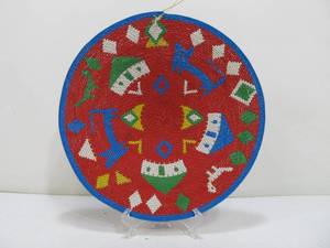 lot 272 image: Colorful Southwestern Style Wire Wrapped Wall Hanging