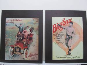 lot 218 image: Lot of 5 Vintage Style Metal Advertising Signs