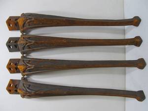 lot 228 image: Set of 4 Antique Cast Iron Table Legs