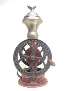 lot 8 image: Fantastic Large Antique Elgin National Cast Iron Coffee Mill