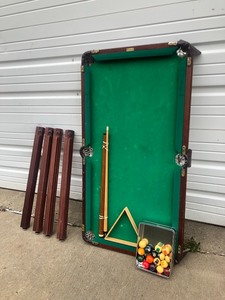 lot 311 image: Complete Brookstone Mini Billiards Table