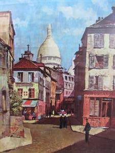 lot 314 image: 2 Orig 1960s Era Travel Posters - Paris & Rome