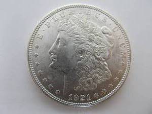 lot 336 image: &nbsp1921 Uncirculated Morgan Silver Dollar