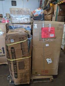 lot 211 image: Pallet Solar Umbrella, Trampoline, Coffee Table, Body Power, and More