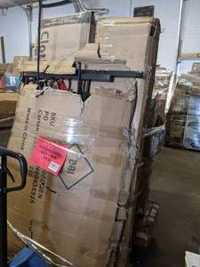 lot 215 image: Pallet BoltZero, PoulanPro, Swing Set, Barn Door, and More