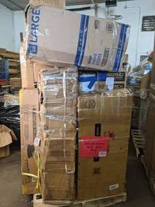 lot 208 image: Pallet Trampoline, Scotts, Pulsar 21, Bookcase, Breakfast Set, and More