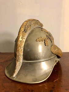 lot 36 image: Antique 19th Century GermanBavarian Military or Fire Helmet