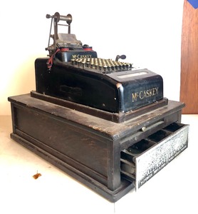 lot 68 image: Antique McCaskey Cash Register