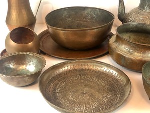 lot 88 image: Group of Vintage & Antique Copper Metalware