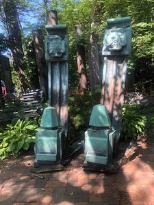 lot 91 image: Fantastic LARGE Antique Architectural Salvage Copper Building Corbels