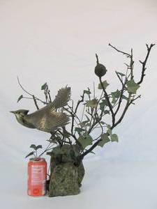 lot 126 image: Larger Vintage Reflections of Nature Bronze Wildlife Bird Sculpture by Gregory Higgins