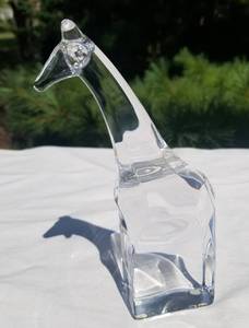 lot 30 image: Orrefors Crystal Giraffe