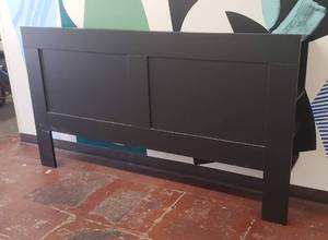 lot 115 image: Stout Matte Black King Headboard