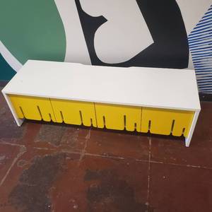 lot 116 image: Modern Drip Entertainment Stand
