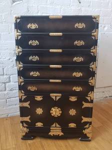 lot 11 image: Floor Cabinet Oriental Jewelry Chest