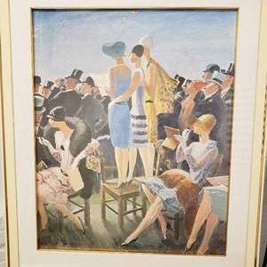 lot 136 image: Dapper Flappers Framed Print