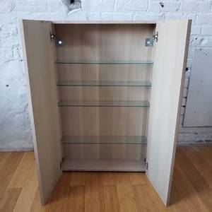 lot 109 image: Contemporary Wall Mount Medicine Cabinet