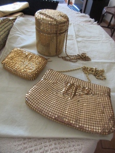 lot 829 image: WHITING AND DAVIS INTERNATIONAL AND OTHER GOLD MESH BAG KNOCK OFFS FROM CHINA