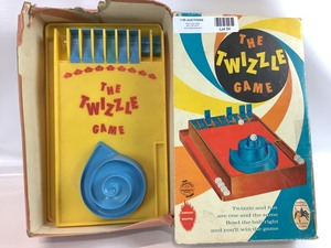 lot 24 image: Vintage Twizzle Board Game