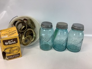 lot 121 image: Vintage Canning Jars
