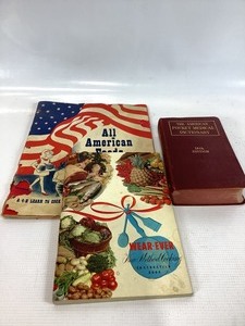 lot 71 image: Vintage Cookbooks and Medical Dictionary